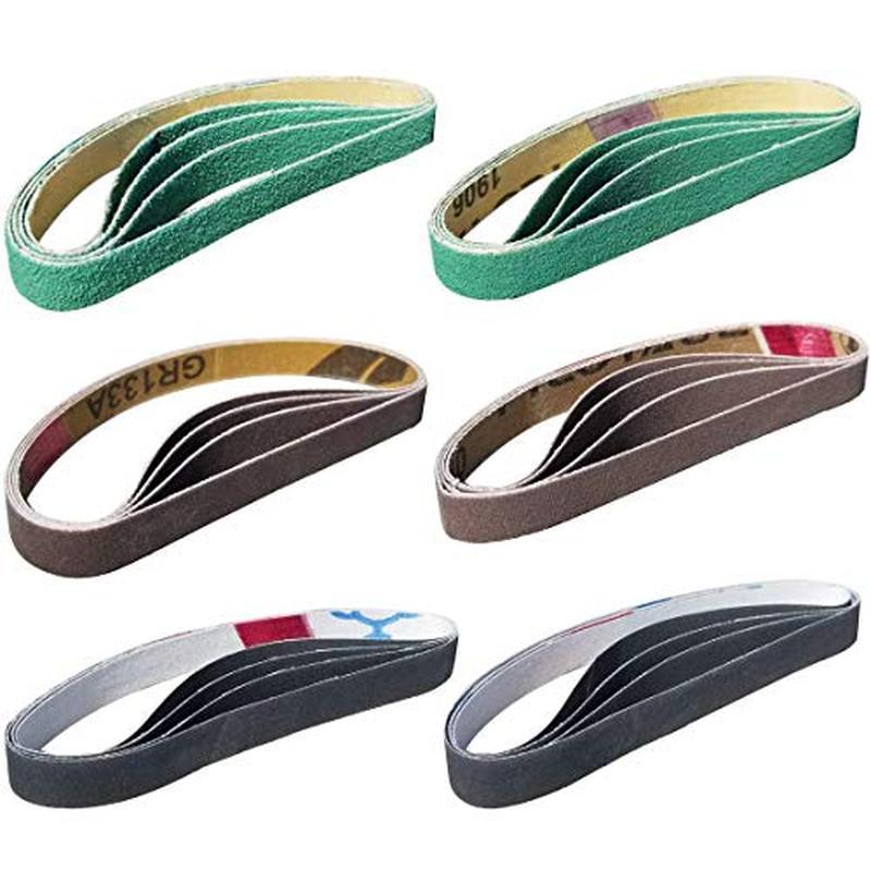 24 Pcs 1/2" x 12" Replacement Belt Kit for Work Sharp Original Knife & Tool Sharpener and Combo Knif