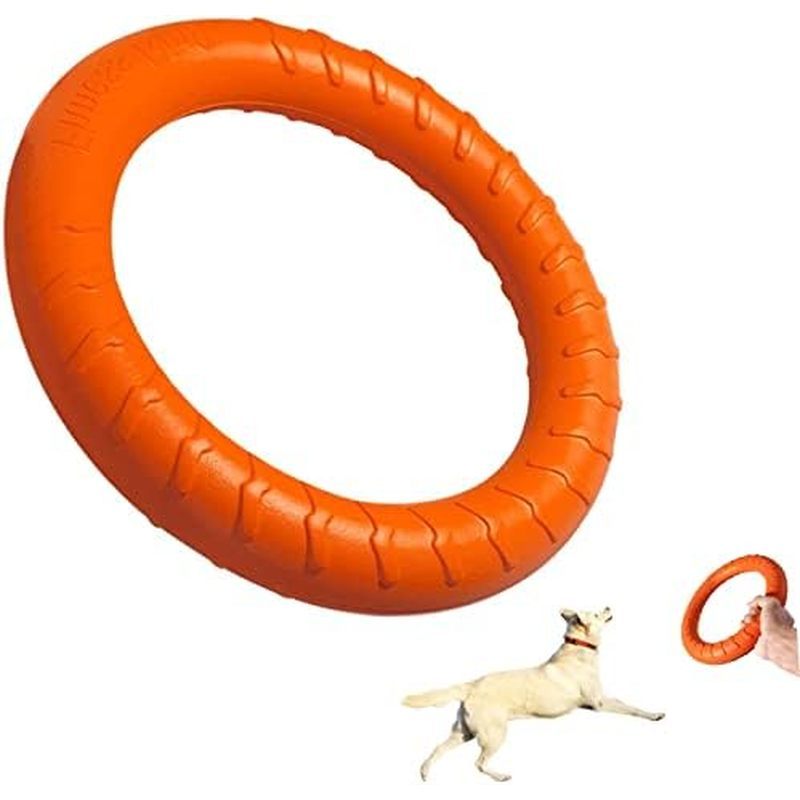 Dog Flying Disc Dog Chew Toy,Dog Toys for Aggressive Chewers Floating Dog Ring/Fetch Toys for Medium