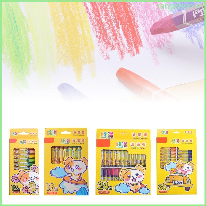 RAN Silky Oil Pastel dành cho nghệ sĩ Crayons trong 12 18 24 36 Gói Đồ dùng học tập Tạo tác phẩm ngh