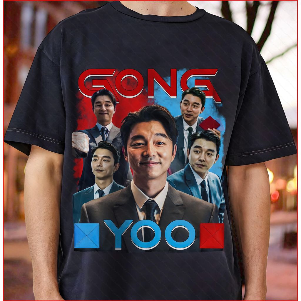 TRÒ CHƠI QUẦN 2 Áo thun Gong Yoo truyền cảm hứng cổ điển Quà tặng Hàn Quốc cho những người yêu thích