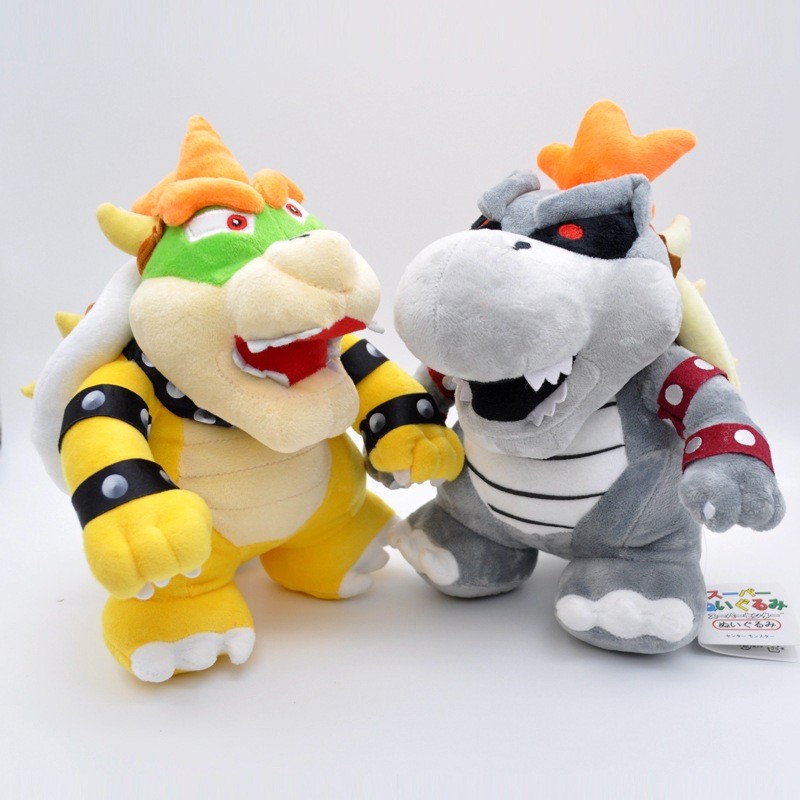 25CM Super Mario Bowser Dry Bowser Búp bê sang trọng Quà tặng đi kèm giữa cha mẹ và con cái