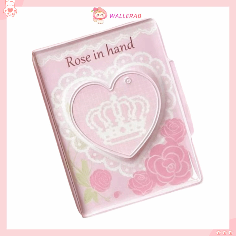 WALLERAB Photocard Binder, PVC Ring Binder Card Holder Book, Quà tặng Trang bỏ túi 3 inch Kpop Album
