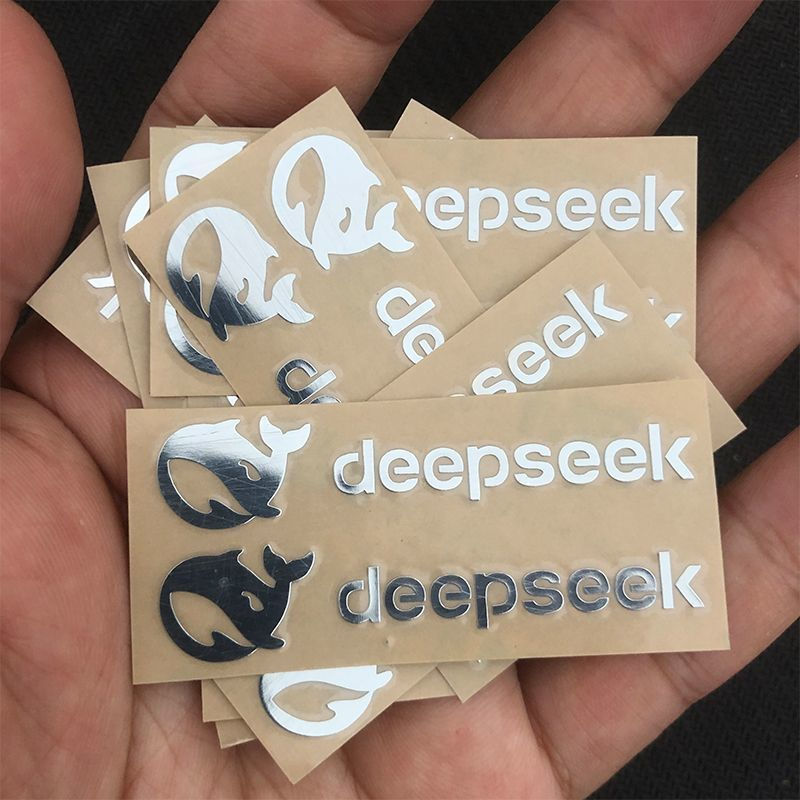 Trí Tuệ Nhân Tạo Logo Chia Kim Loại Miếng Dán deepseek Logo openai Máy Tính Ngoại Vi diy Nhãn Dán Tr