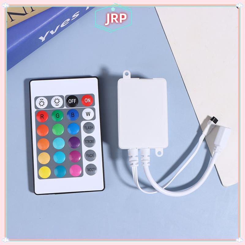 Bộ Điều Khiển Led JRP 24 Phím LED IR RGB Hộp Điều Khiển 1 Đến 2 Bộ Điều Khiển IR Điều Khiển Từ Xa DC