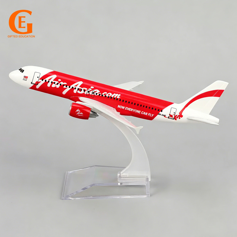 Air Asia Airbus 320 Máy Bay Mô Hình Kim Loại Diecast A320 Máy Bay Khách Mô Hình Máy Bay Đồ Chơi Bộ S