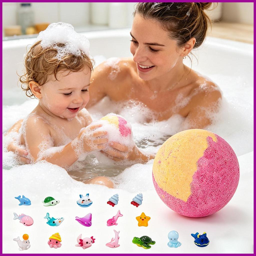 Bóng Tắm Đầy Màu Sắc Fizzy Với Đồ Chơi Bên Trong Vớ Đồ Nhồi Bông Bóng Fizzy Đồ Chơi Tắm Cho Trẻ Em B