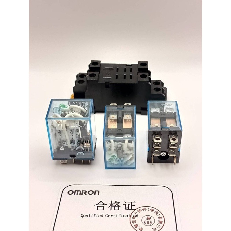 LY2N-J RELAY 10A 12VDC 12VAC 24VDC 24VAC 110VAC 220VAC PTF-08A (Ổ cắm)