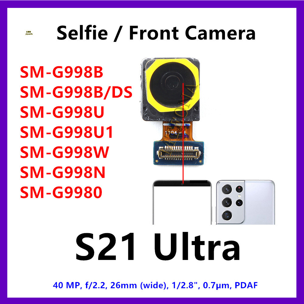 Mặt Trước Camera Module Cáp Mềm Cho Samsung Galaxy S21 Ultra 5g SM-G998B G998U G998 G998N Linh Kiện 