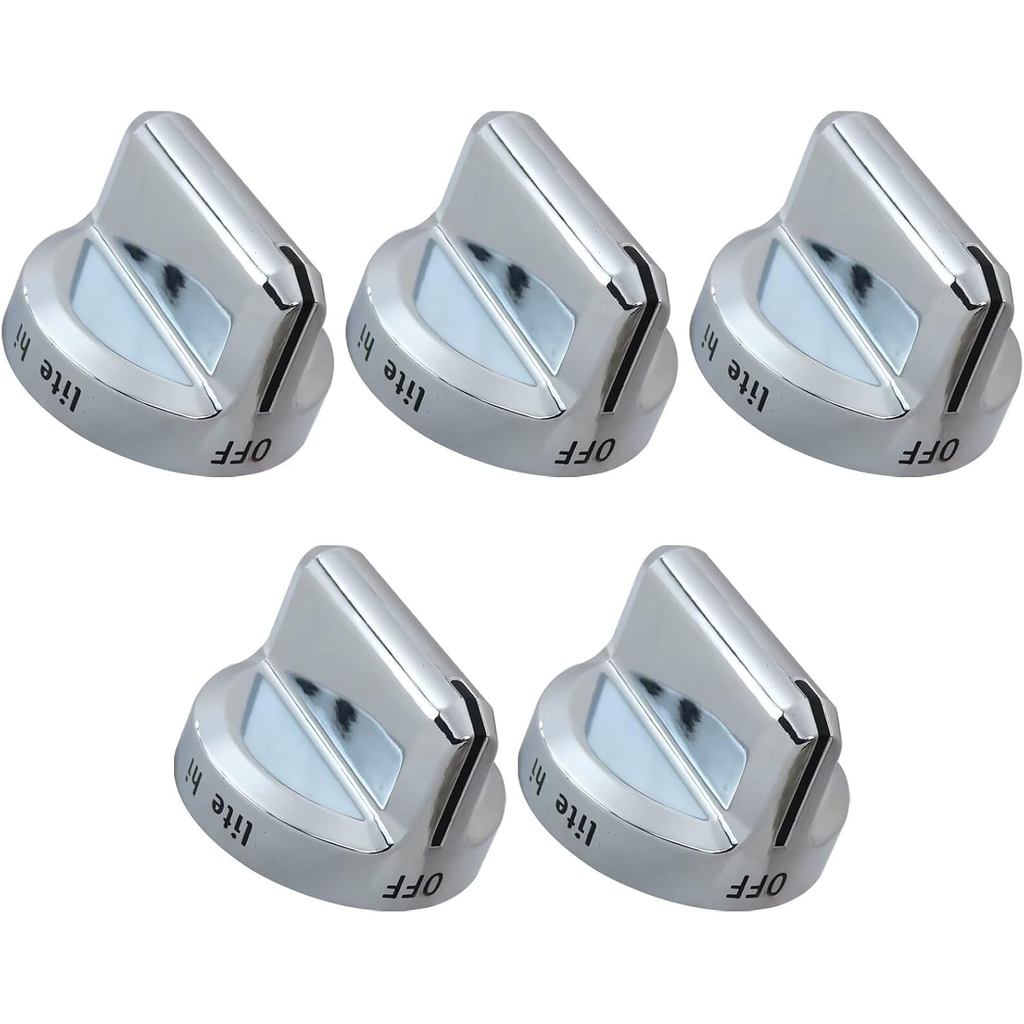 5x Mới 5304502763 Núm bếp Gas Tương thích cho Frigidaire FGGF3035RFC, FGGF3035RFA, FGGF3045RFB, FGGF
