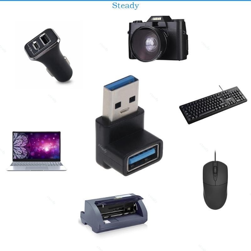 Ổn định 90 độ USB3 0 dọc 90° Bộ chuyển đổi USB 3 0 TypeA Nam Nữ