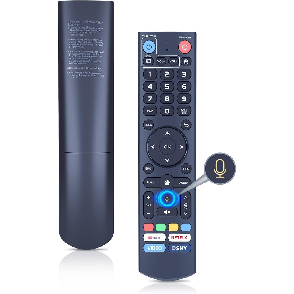 Thay thế điều khiển từ xa bằng giọng nói V3 Pro mới Tương thích cho vSeeBox V5 Pro / V3 Plus / V3 Pr