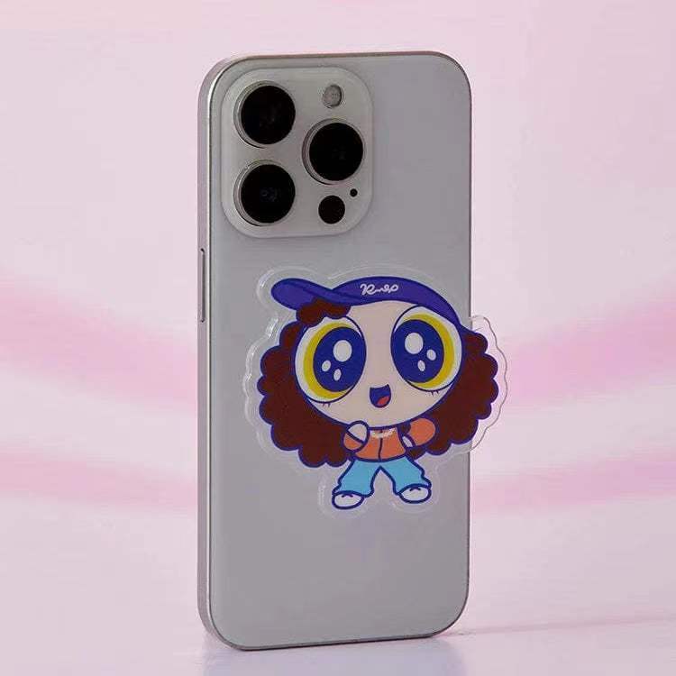 NEWjeans Powerpuff Girls Acrylic Epoxy Powerpuff Girls Giá đỡ túi khí trong suốt