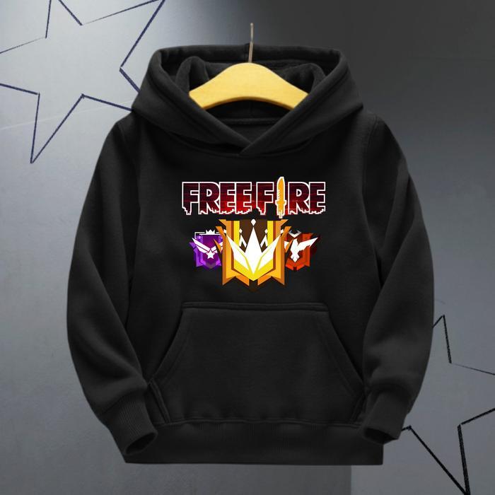 Áo hoodie Anak Laki-Laki Free Fire Jaket Fashion Anak FF - FF RANK ❈ ็ ก Áo hoodie 120-150cm