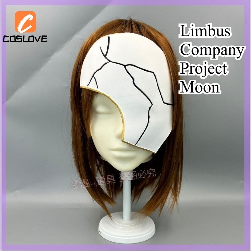 Anime Trò Chơi Limbus Công Ty Rien Dự Án Mặt Trăng Phiên Bản Cosplay Mặt Trắng Bao Da Comiket Cospla