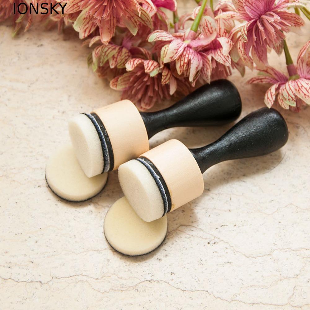 IONSKY Mini Ink Paints Mixing Blending Tools, DIY Scrapbooking Domed Flat Domed Foam Refills Tool, F