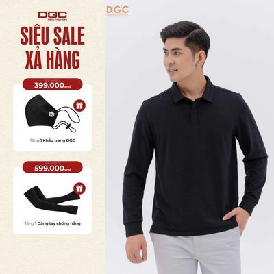 Áo Polo Dài Tay Nam DGC Chất Vải Co Giãn, Phong Cách Thanh Lịch - WAPBC04M