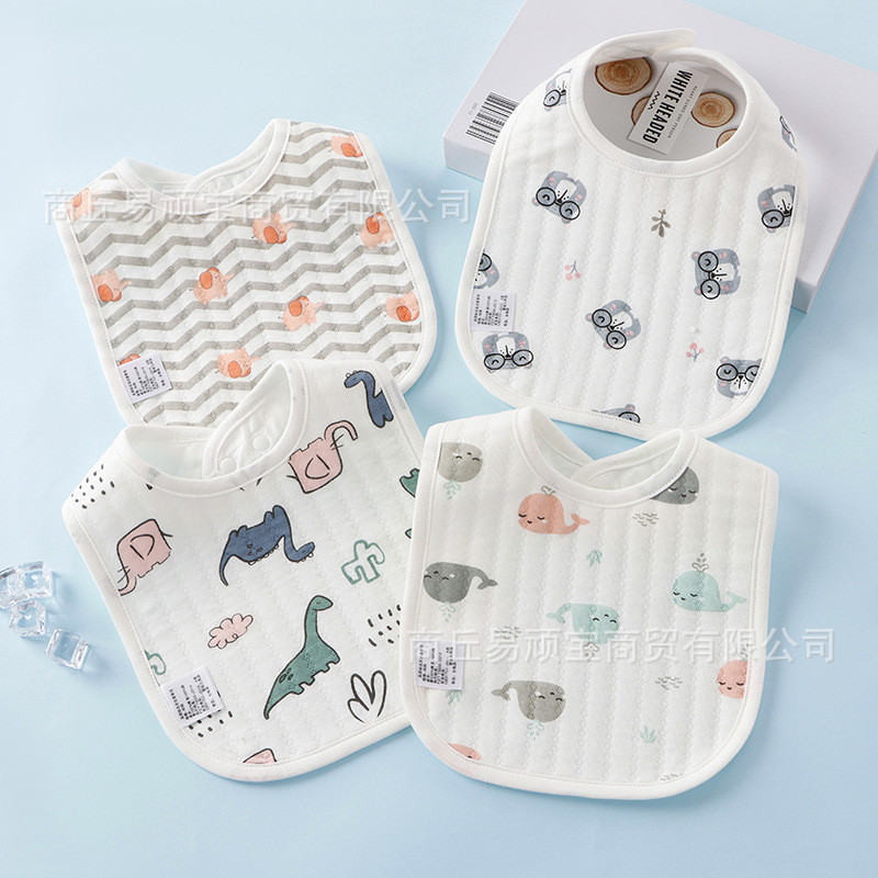 Tùy Chỉnh Yi Nghịch Ngợm Bé Hình Chữ U Quilted-Year-Old Nam Nữ Yếm Bé Yếm Chống Nước Yếm Khăn Nước B