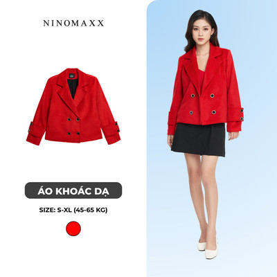  Áo Khoác Dạ Nữ Dáng Ngắn N&M Thương Hiệu NINOMAXX 2207030