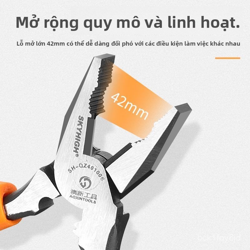 Bộ kìm đa năng Aoxin công nghiệp kìm điện kìm nhọn cắt dây bền chắc chuyên nghiệp