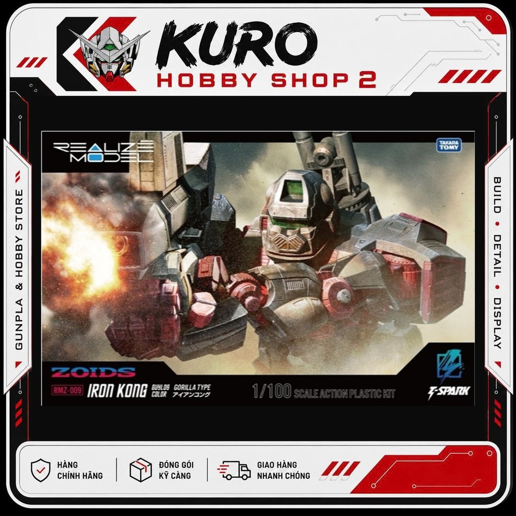 [Takara Tomy] Mô Hình Lắp Ráp Zoids RMZ-009 IRON KONG IN GUYLOS COLORS - 1/100 REALIZE MODEL ZOIDS T
