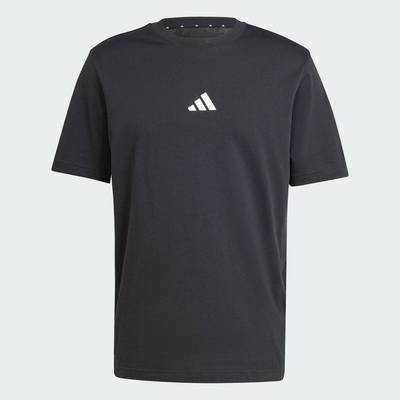 adidas Lifestyle Essentials Small Logo Single Jersey Tee Men Black JE9024