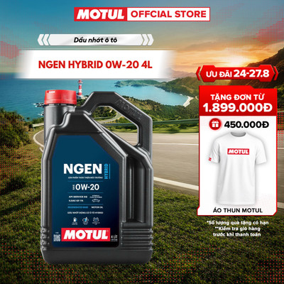Dầu Nhớt Động Cơ Ô Tô Hybrid MOTUL NGEN HYBRID 0W-20 4L