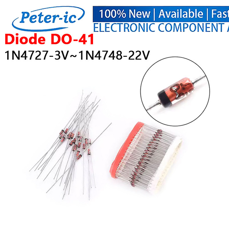 (20 CÁI) 1N4727 Zener Diode DO-41 1N4733 1N4742 1N4739 1N4740 1N4732 1N4728 1N4744 1N4735 5V 12V 3.3