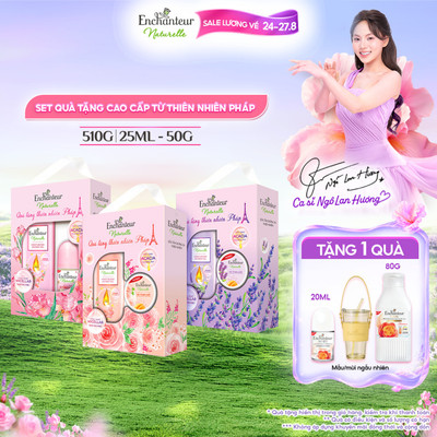 Hộp Quà Tặng Cao Cấp Enchanteur Naturelle Thiên Nhiên Pháp 510g