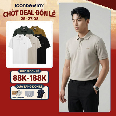 Áo Polo Nam ICONDENIM Double Face CVC Essence Form Regular PLID0275