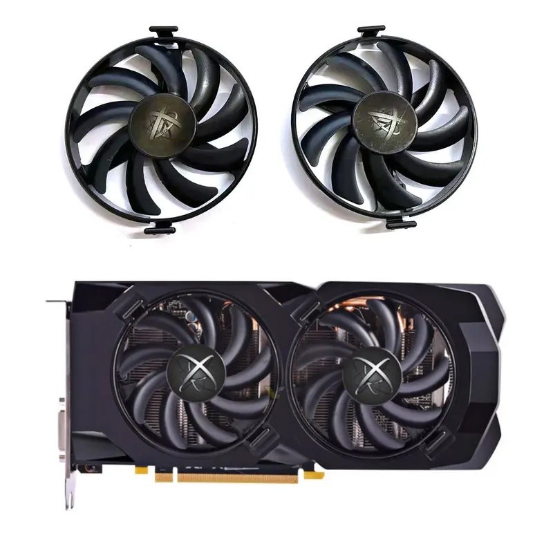 Mới FDC10U12S9-C 4PIN RX 570 580 Quạt GPU Cho XFX Radeon RX580 RX570 RX470 RX480 RX470D Card Đồ Họa 
