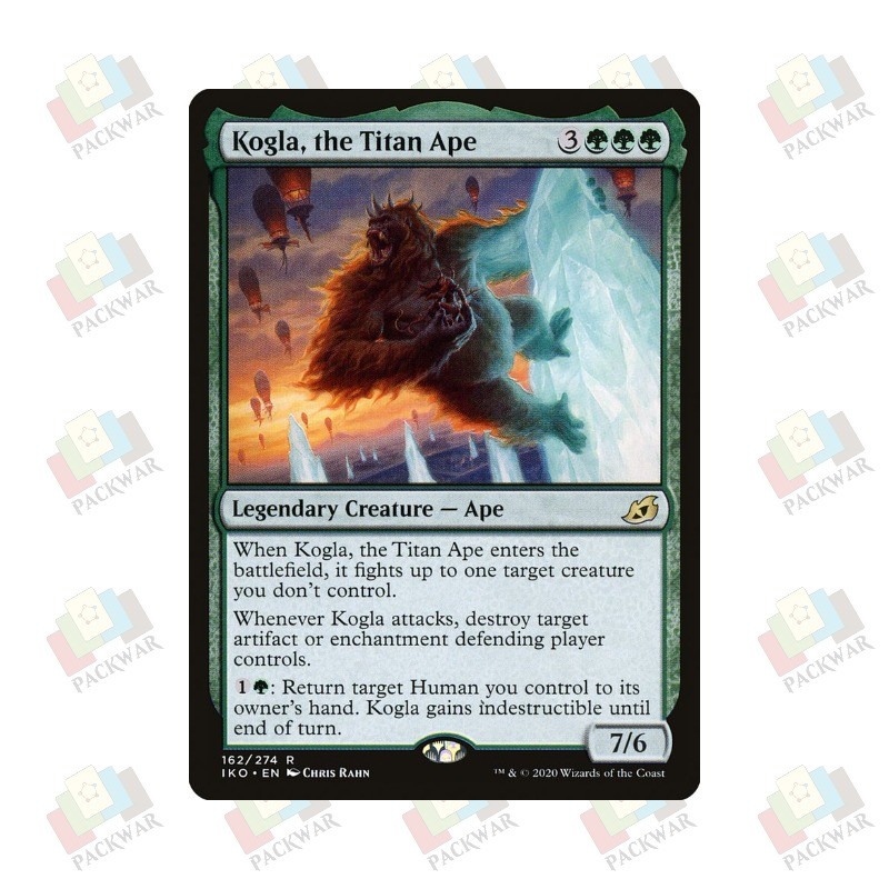 Nhãn hiệu Kogla Kogla the Titan Ape Golden Green Flash