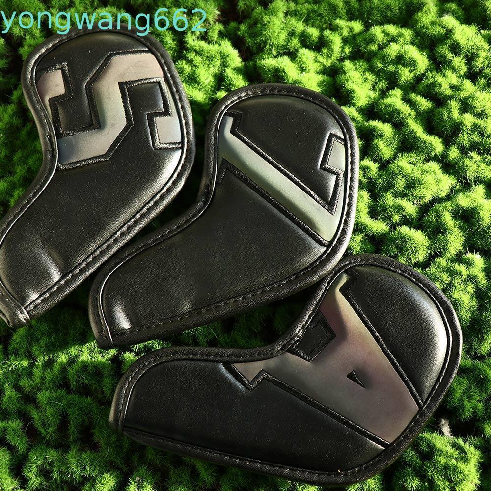 JERON Golf Iron Covers 6 Áo Chống Bụi Bao Da PU 10 Chiếc gradient Phụ Kiện Golf Wedge Cover
