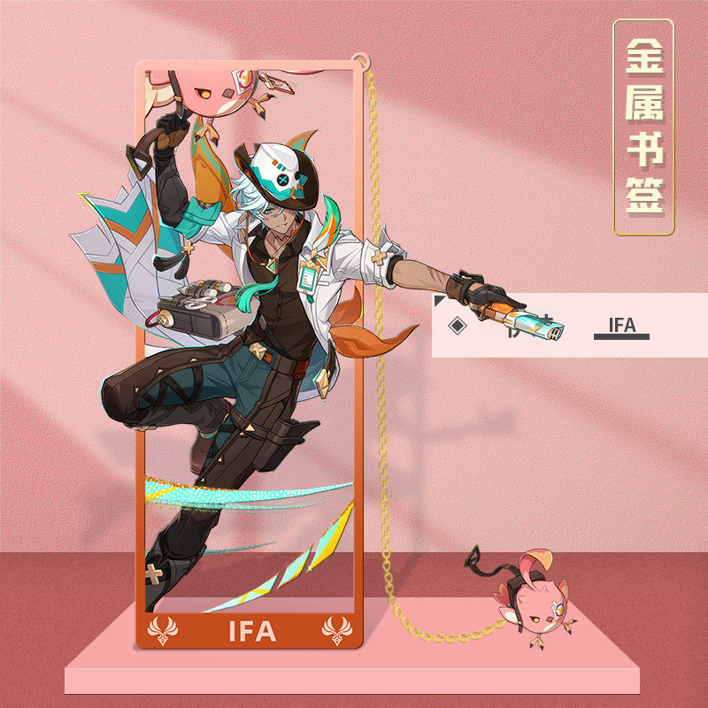 ❈ ✴ Genshin Impact Dahlia ❈ ♈ Dấu trang rỗng bằng kim loại