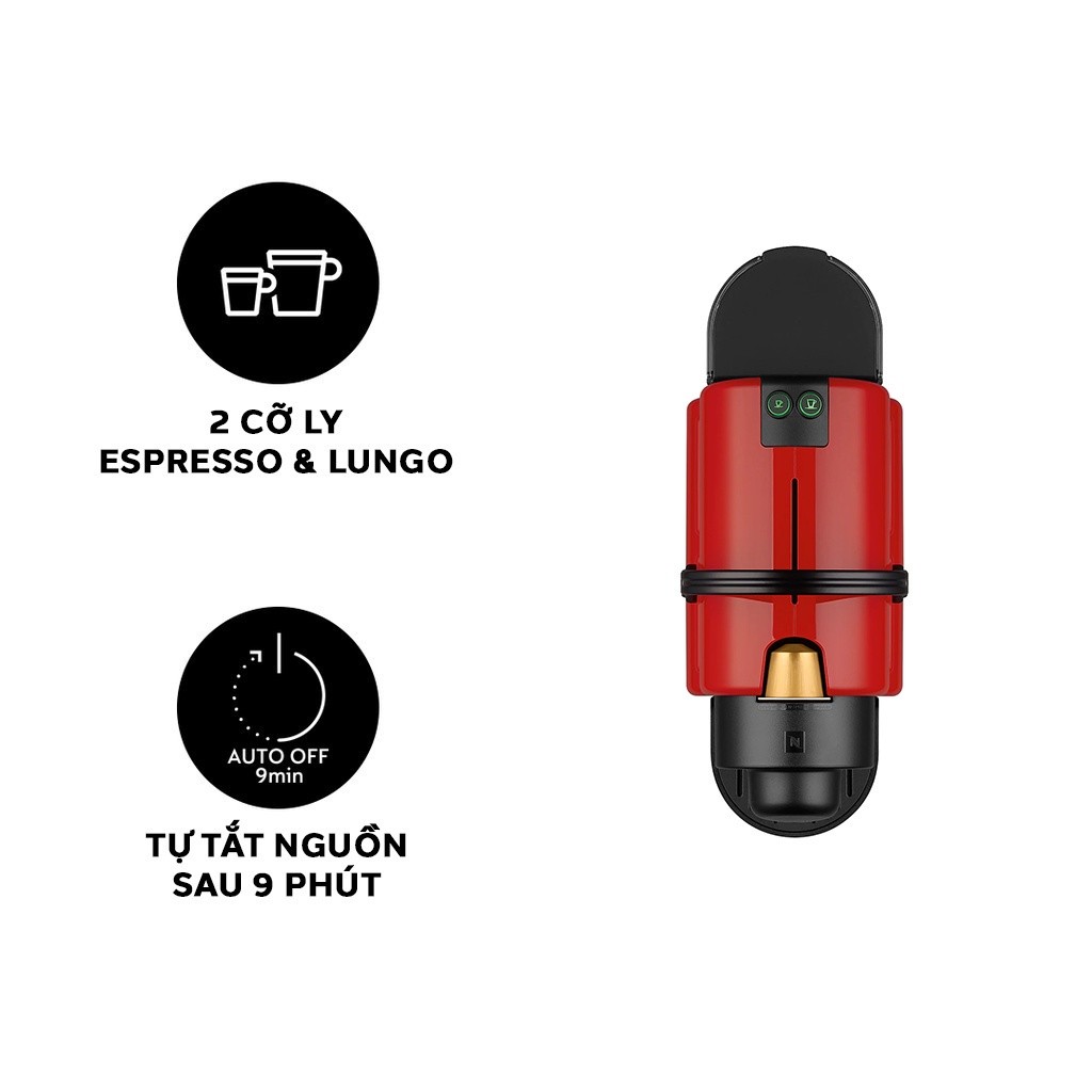 🌙🌙 Máy Pha Cà Phê Viên Nén Nespresso Inissia, Máy Pha Cafe, Espresso, Cappucino, Nhập EU,