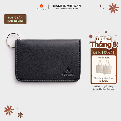 Ví Yuumy (Thời trang nữ đựng namecard đa năng nhỏ gọn - Ví móc khóa da Seasand YMK7)