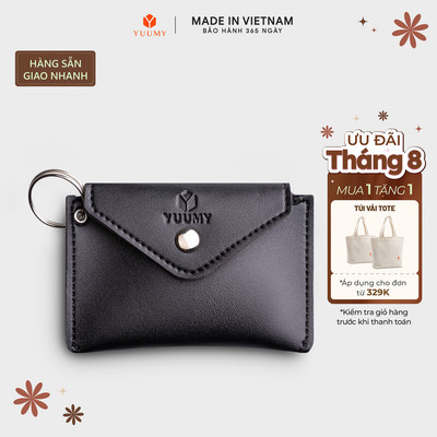 Ví Yuumy (Thời trang nữ nắp gập cỡ nhỏ - Ví móc khóa da Seasand YMK15)