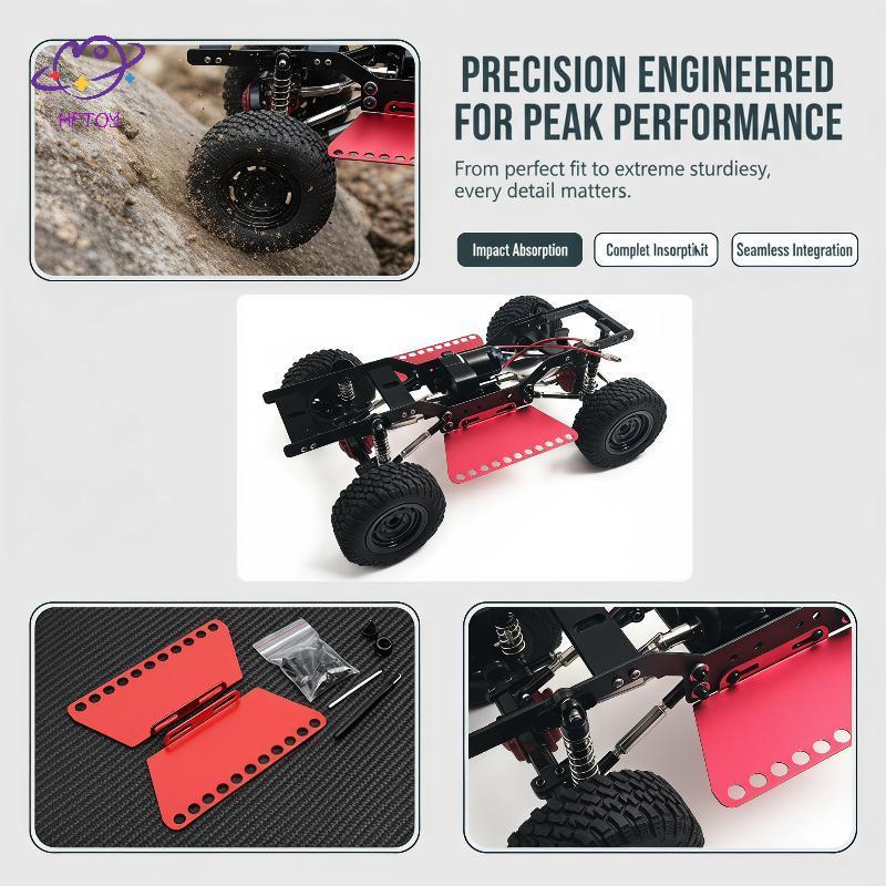 HFTOY Nâng cấp Kim loại RC Ro Thanh trượt Side Pedalpatible với MN99S V2 MN98 V2 MN78 1 / 12 RC Xe đ