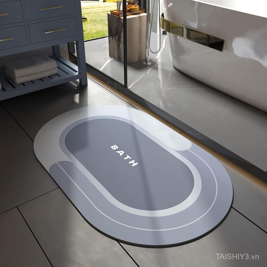 MontVoo Bath Mat - Non Slip, Quick Dry, Stain Resistant Bath Mat Rug for Bathroom Floor - Easy Care 