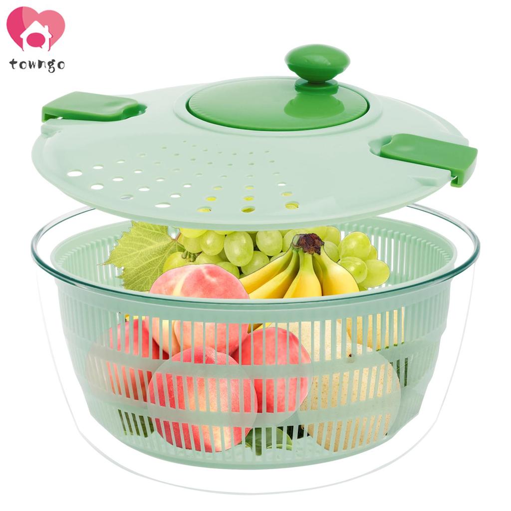PP Salad Máy Giặt Sấy Nhanh Củ Cải Spinner Tiết Kiệm Thời Gian Salad Spinner Riêng Cho Rau SHOPSKC43