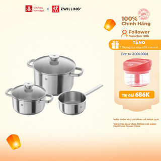 Bộ nồi 3 lớp - 3 món zwilling joy