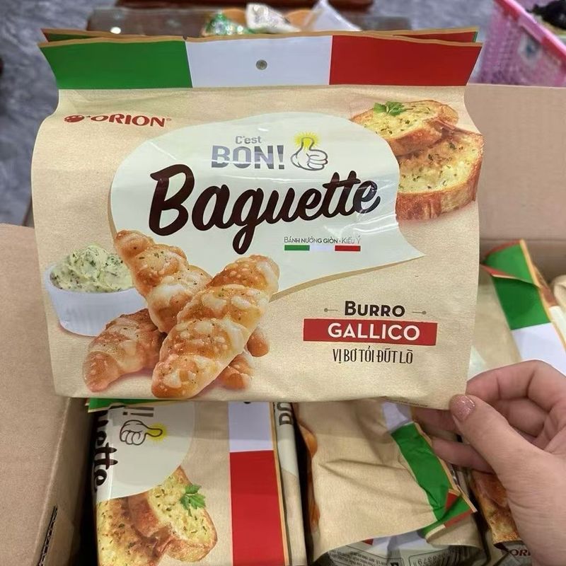Bán Chạy Vận Chuyển Nhanh Việt Nam Orion Nhỏ Baguette Baguette Tỏi Bơ Muối Bánh Quy Người Ảnh Hưởng 
