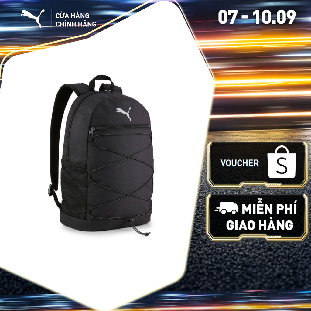 Balo PUMA Unisex Plus Backpack II Black Màu Đen