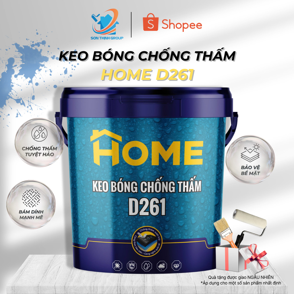 Keo Bóng Chống Thấm D261 Home Chống Ẩm Mốc Bám Dính Tốt, Keo Chống Thấm Trong Suốt, Keo Chống Thấm T