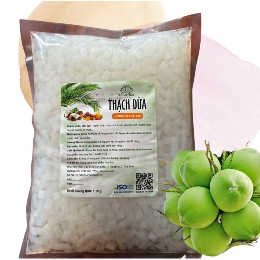 THẠCH DỪA - LOTUS FOOD - bịch 1.5kg