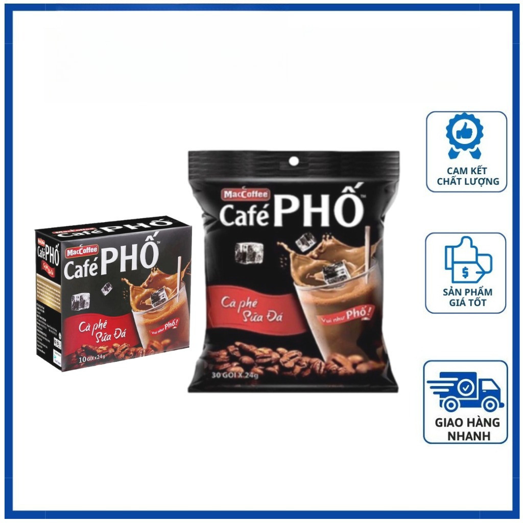 Cà Phê Sữa Đá MacCoffee Cafe Phố