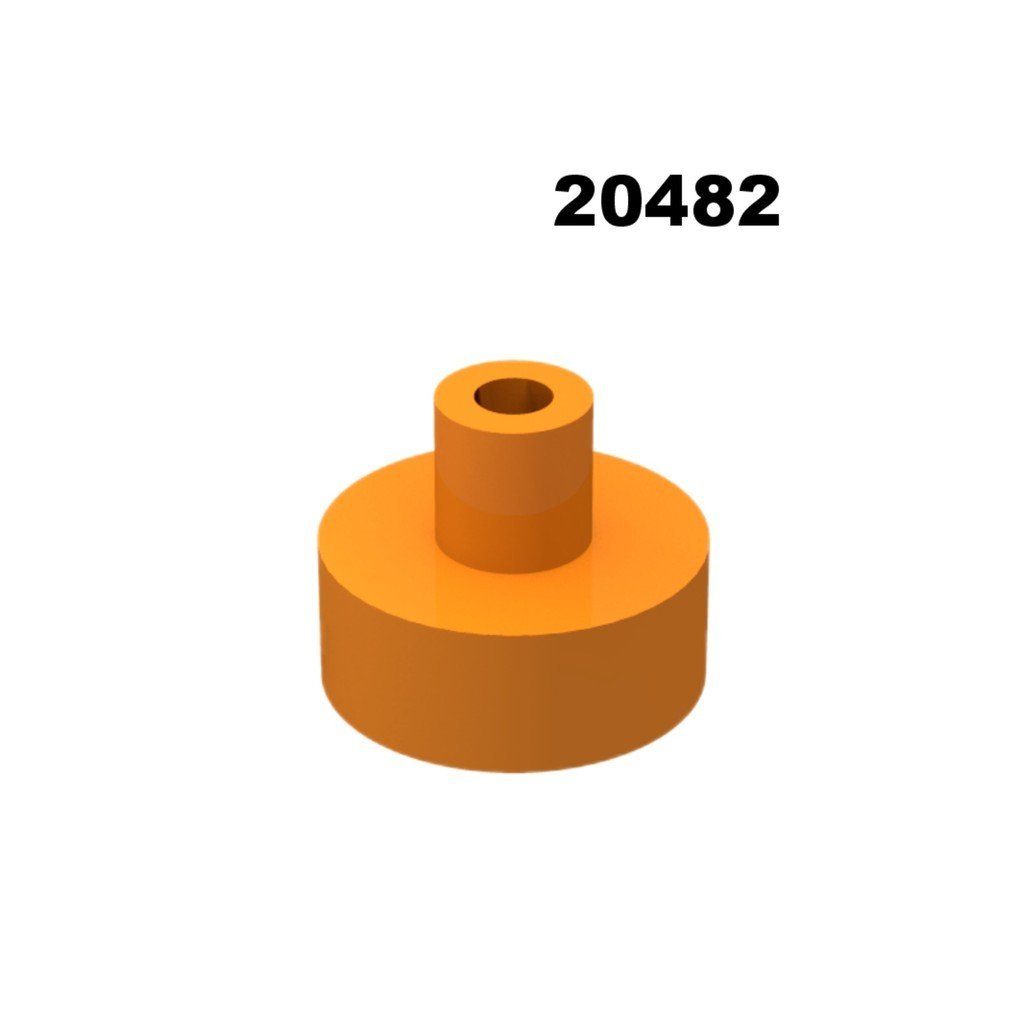 Khối xây dựng trong nước 20482 31570 31561 Tấm tròn 1x1 có móng tay Tương thích với các nhân vật nhỏ