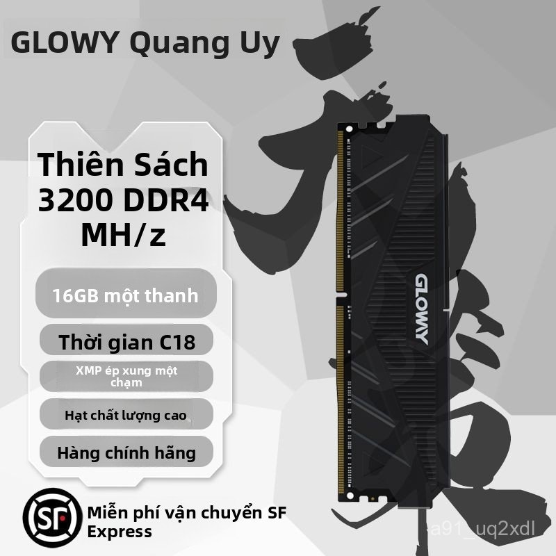 RAM desktop Guangwei DDR4 RGB ép xung 8G 16G 32G 3200 3600, bán chạy giao nhanh