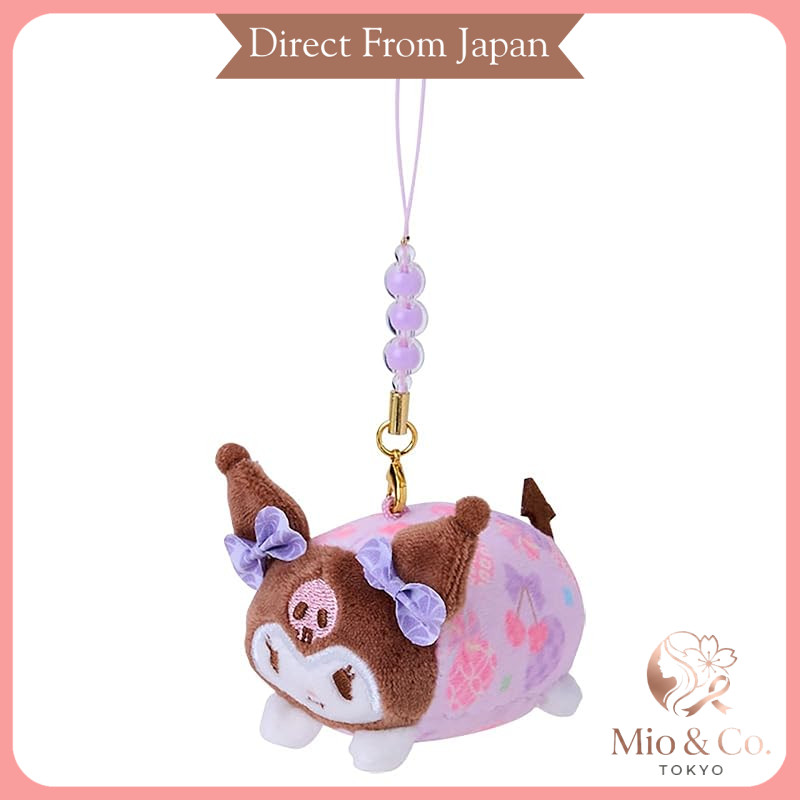Sanrio Nagomi Pastel Mascot Strap – Cinnamoroll, Kuromi, Hello Kitty, Badtz-Maru, Pochacco, or My Me