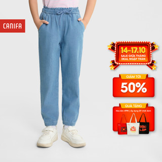 Quần jean bé gái CANIFA cạp chun dáng baggy 1BJ25A001