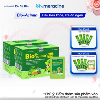Combo 2 Cốm vi sinh Bio acimin Fiber bổ sung chất xơ tự nhiên cải thiện tình trạng táo bón hộp 30 gói